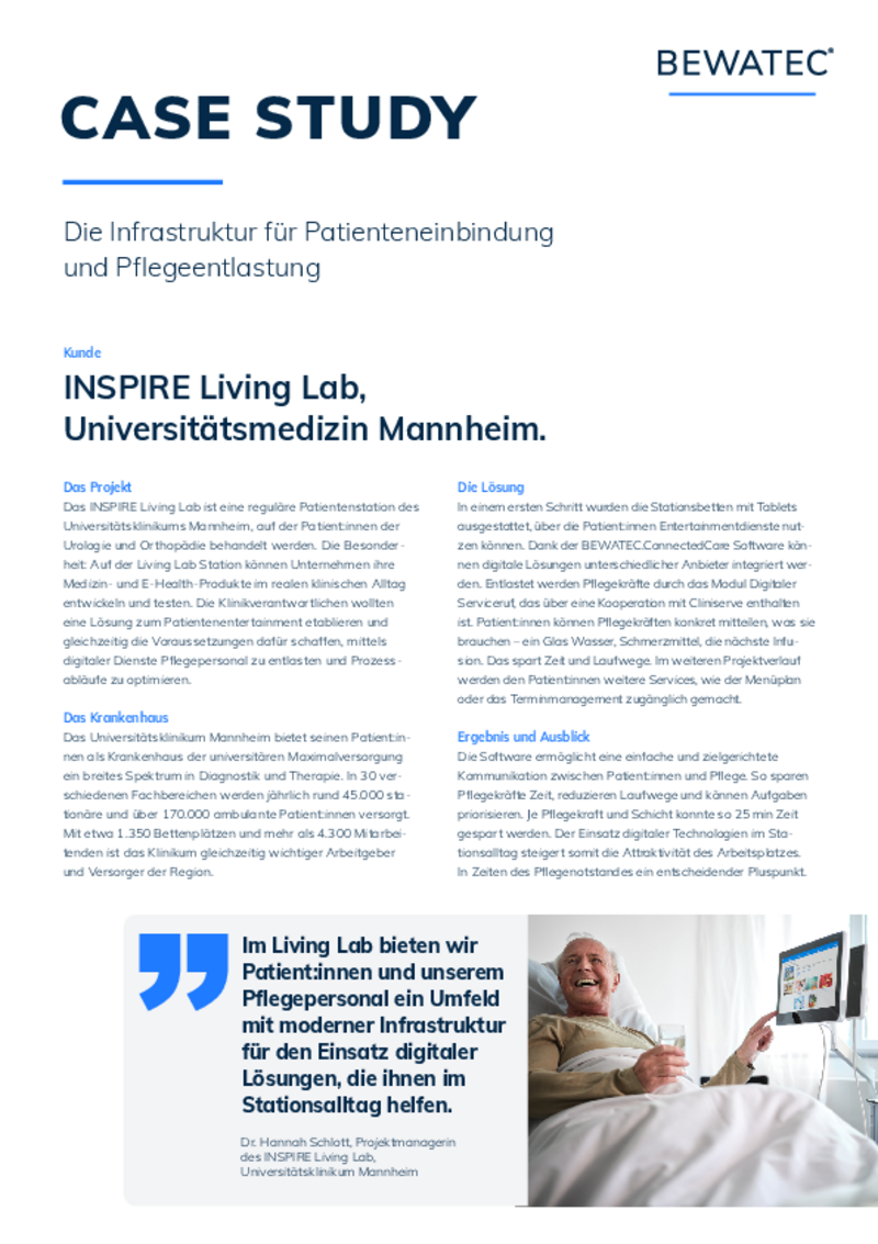 Case Study | INSPIRE Living Lab, Universitätsmedizin Mannheim