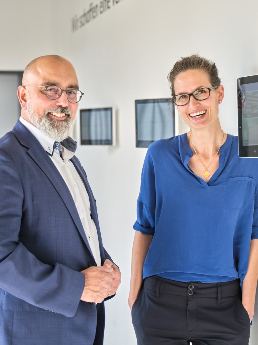BEWATEC Sales Team: Günther Giegeling, Strategic Sales Development DACH, und Eva Voßfänger, Head of Sales